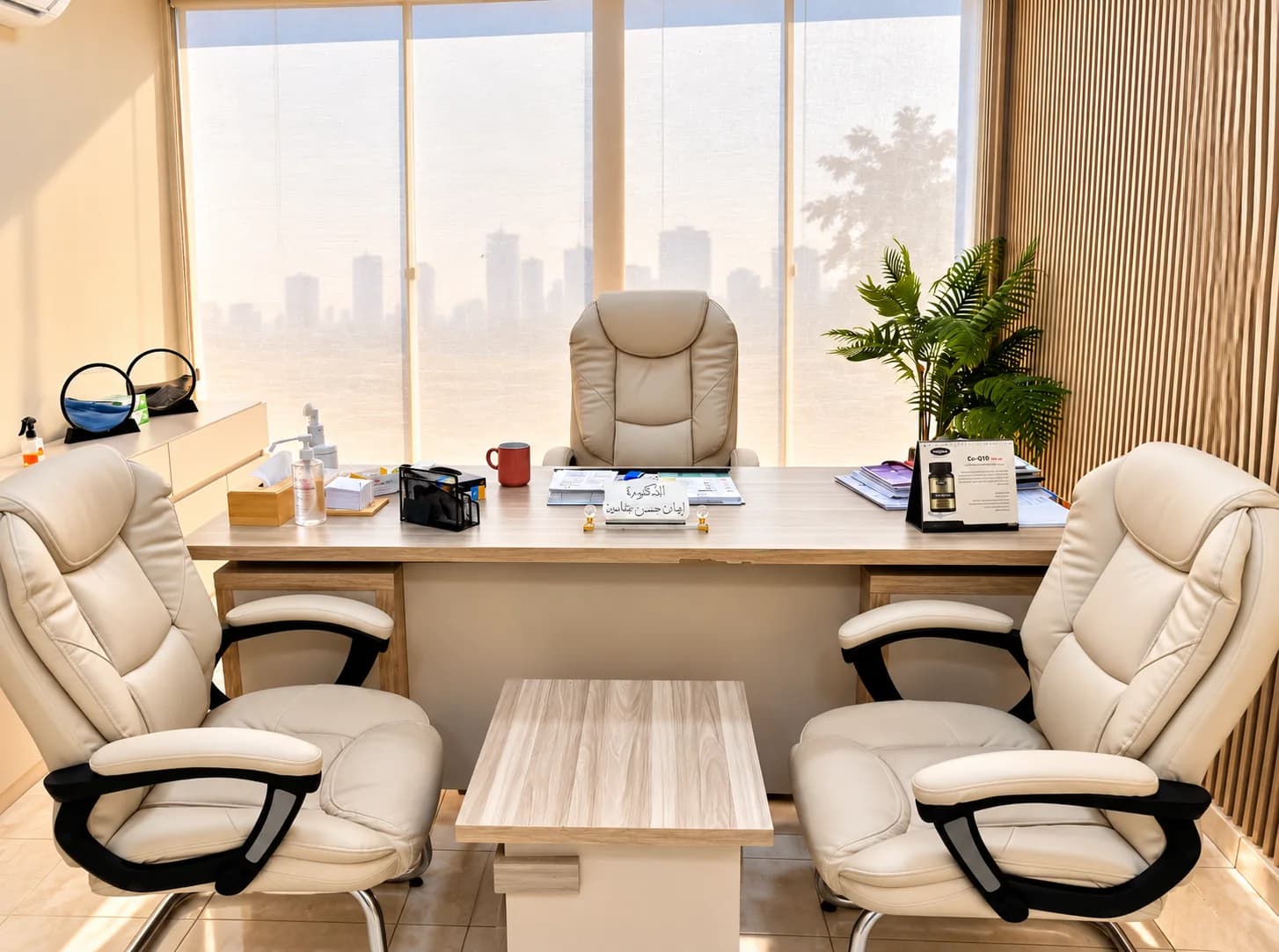 Dr. Eman's desk