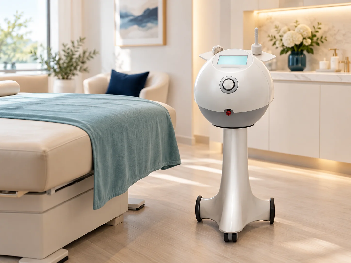 The EVA device in a private treatment room